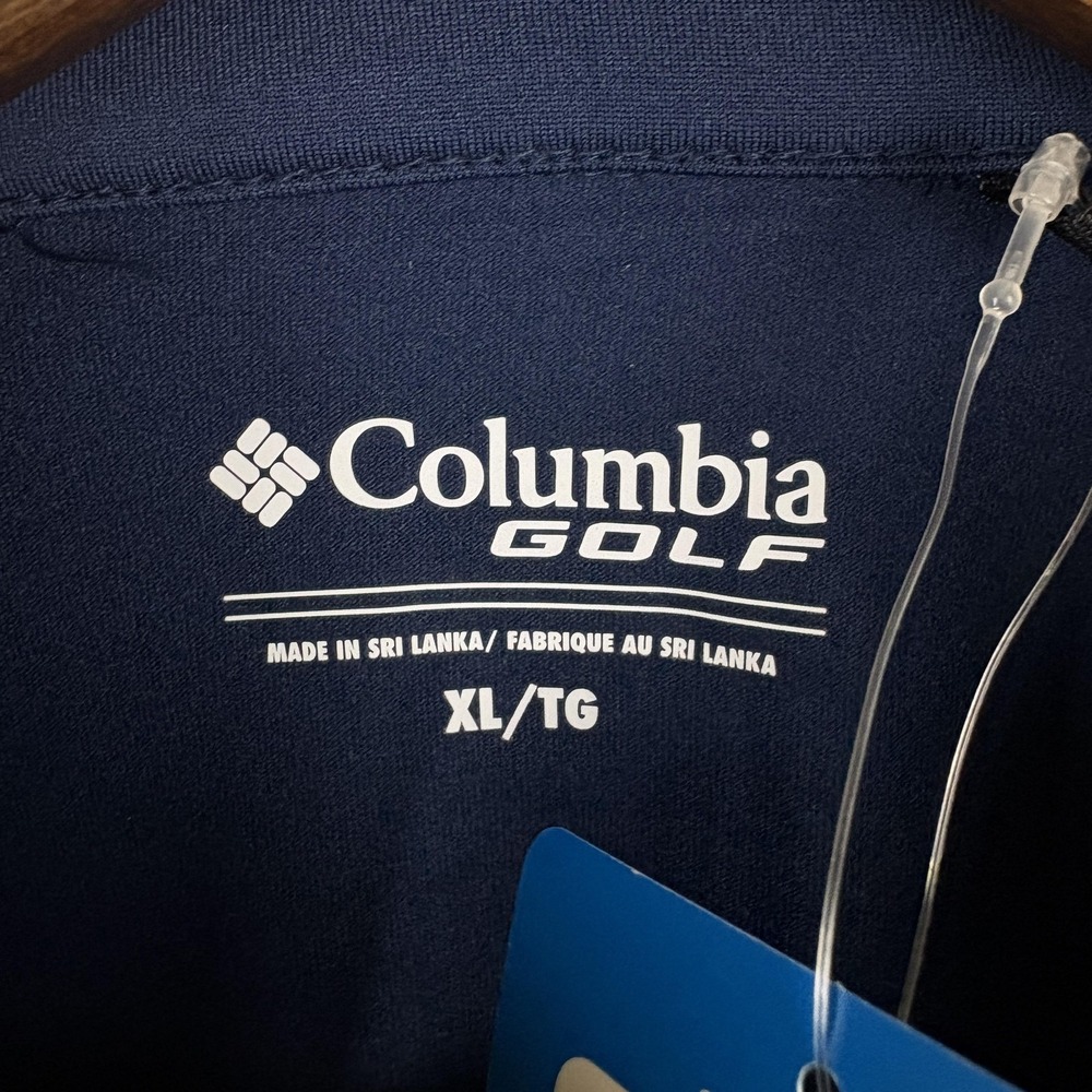 Columbia Golf Atlanta Braves Womens XL Quarter Zip Pullover Navy MLB NEW - Picture 3 of 11